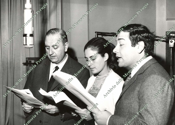Alcuni dei protagonisti di “Quà e là per l’Umbria”, storica trasmissione radiofonica
