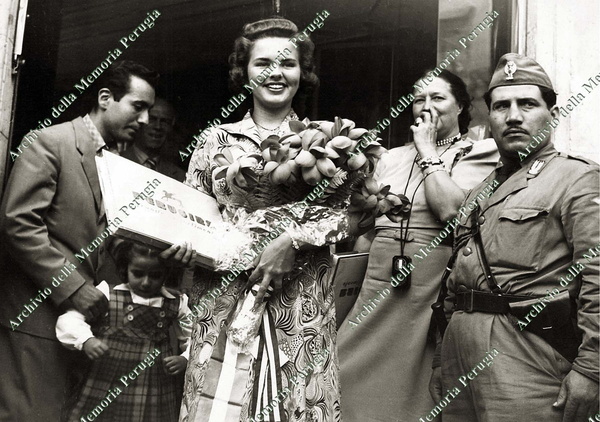 Miss America 1948 al negozio Perugina 