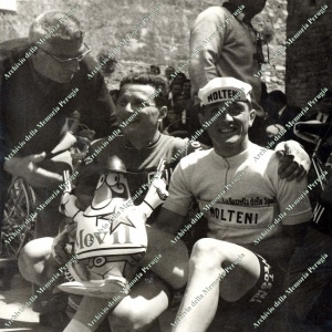 I ciclisti Brugnami e Dancelli al Giro d’Italia