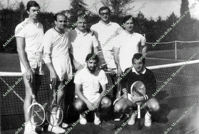 La squadra del Tennis Club Perugia partecipante alla Coppa Croce