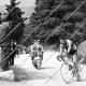 Il ciclista Pittavini sulla salita di Pretola