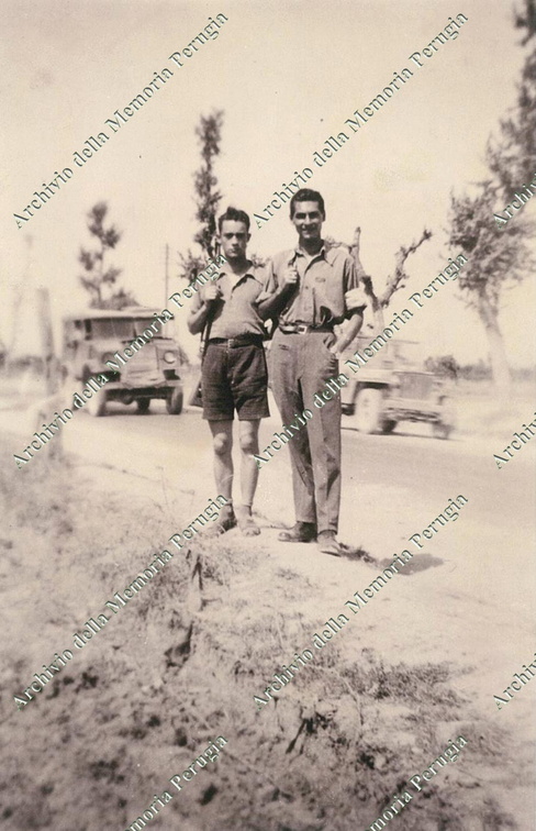 Partigiani in perlustrazione nella campagna perugina